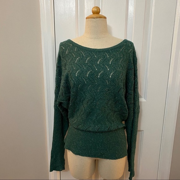 Teal Sparkle Sweater - Picture 5 of 8
